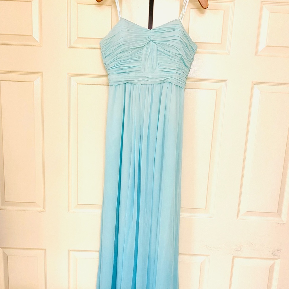 Flor length chiffon gown for prom, bridesmaid or dressy event